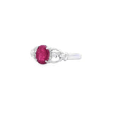絲帶戒指・紅寶石 - WILLS JEWELLERY