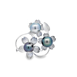 三朵小花胸針 • 大溪地珍珠 - WILLS JEWELLERY