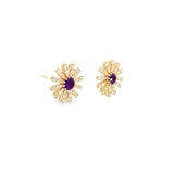 花漾耳環・紫晶 - WILLS JEWELLERY