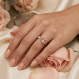 心心開口戒指・紫晶 - WILLS JEWELLERY