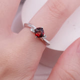 流線形戒指.橘紅尖晶石 - WILLS JEWELLERY