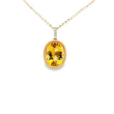 黄柱石閃鑽石吊墜 - WILLS JEWELLERY