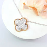 幸運四葉草頸鏈.鑽石 - WILLS JEWELLERY