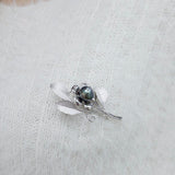 花葉胸針 • 大溪地黑珍珠 - WILLS JEWELLERY