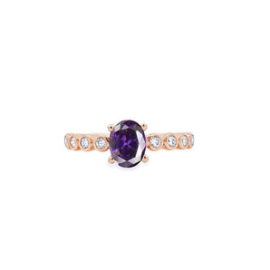 復古戒指.紫色藍寶石 - WILLS JEWELLERY