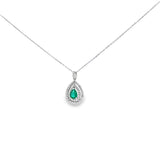 水滴頸鏈・綠寶石 - WILLS JEWELLERY