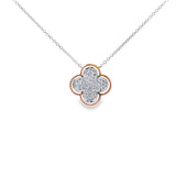 幸運四葉草頸鏈.鑽石 - WILLS JEWELLERY