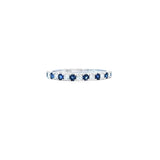 華麗密釘藍寶石與鑽石戒指 - WILLS JEWELLERY