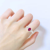 絲帶戒指・紅寶石 - WILLS JEWELLERY