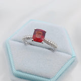 復古風戒指.紅色尖晶石 - WILLS JEWELLERY