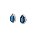 水滴耳環・倫敦藍晶 - WILLS JEWELLERY