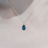 水滴吊墮・倫敦藍晶 - WILLS JEWELLERY