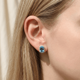 華麗耳環.倫敦藍托帕石 - WILLS JEWELLERY