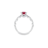 絲帶戒指.紅色尖晶石 - WILLS JEWELLERY