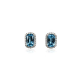 華麗耳環.倫敦藍托帕石 - WILLS JEWELLERY