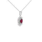 復古宮廷風頸鏈.紅色紅寶石 - WILLS JEWELLERY