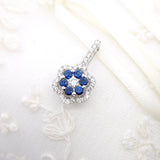 花形吊墮 · 皇家藍藍寶石 - WILLS JEWELLERY