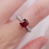 復古風戒指.紅色尖晶石 - WILLS JEWELLERY
