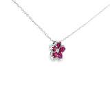 花形吊墮・紅寶石 - WILLS JEWELLERY