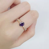 復古戒指.紫色藍寶石 - WILLS JEWELLERY