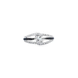 拼色戒指・黑鑽白鑽 - WILLS JEWELLERY