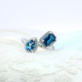 雙石戒指.倫敦藍晶 - WILLS JEWELLERY