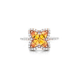 小花戒指.黃色藍寶石 - WILLS JEWELLERY