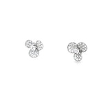 花朵耳環・鑽石 - WILLS JEWELLERY