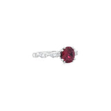 絲帶戒指.紅色尖晶石 - WILLS JEWELLERY