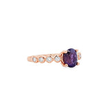 復古戒指.紫色藍寶石 - WILLS JEWELLERY