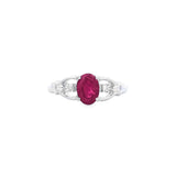 絲帶戒指・紅寶石 - WILLS JEWELLERY