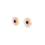 花漾耳環・紫晶 - WILLS JEWELLERY
