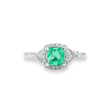 紐結戒指.銅綠色綠寶石 - WILLS JEWELLERY