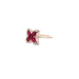 葉形戒指・紅寶石 - WILLS JEWELLERY