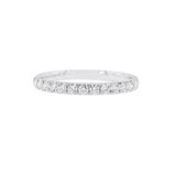 18K白金鑽石線戒 - WILLS JEWELLERY
