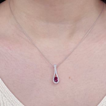 微醺・紅寶石鑽石吊墜 - WILLS JEWELLERY