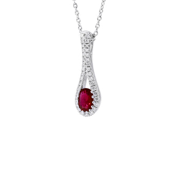 微醺・紅寶石鑽石吊墜 - WILLS JEWELLERY
