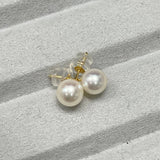 經典日本Akoya珍珠耳環 (7.3mm)(花珠等級) - WILLS JEWELLERY