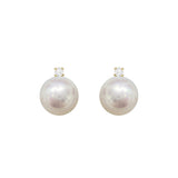 日本Akoya珍珠公主款鑽石耳環 (花珠等級)(8.4mm) - WILLS JEWELLERY