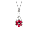 Blossom・紅寶石鑽石吊墜 - WILLS JEWELLERY