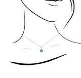 Blossom・綠寶石鑽石吊墜 - WILLS JEWELLERY