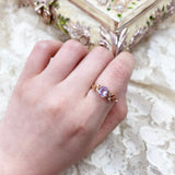 Blossom・祖母綠形粉寶石鑽石戒指 - WILLS JEWELLERY