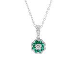 Blossom・綠寶石鑽石吊墜 - WILLS JEWELLERY