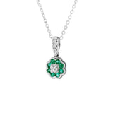 Blossom・綠寶石鑽石吊墜 - WILLS JEWELLERY