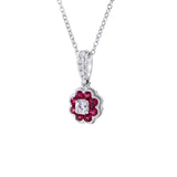 Blossom・紅寶石鑽石吊墜II - WILLS JEWELLERY