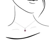 Blossom・紅寶石鑽石吊墜II - WILLS JEWELLERY