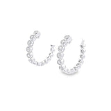 Circle Circle · 鑽石圈形白金耳環 - WILLS JEWELLERY