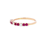 《Dreamy》紅白相間紅寶石鑽石戒指 - WILLS JEWELLERY