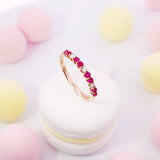 《Dreamy》紅白相間紅寶石鑽石戒指 - WILLS JEWELLERY