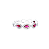 《Dreamy》馬眼形紅寶石鑽石戒指 - WILLS JEWELLERY